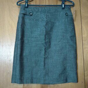 BCX SIZE 5 STRAIGHT PENCIL SKIRT GRAY CLASSIC CAREER OFFICE NEUTRAL